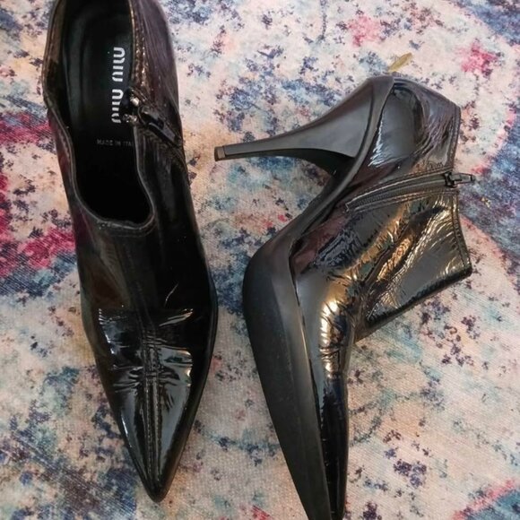 Miu Miu patent leather ankle boots - Picture 3 of 6
